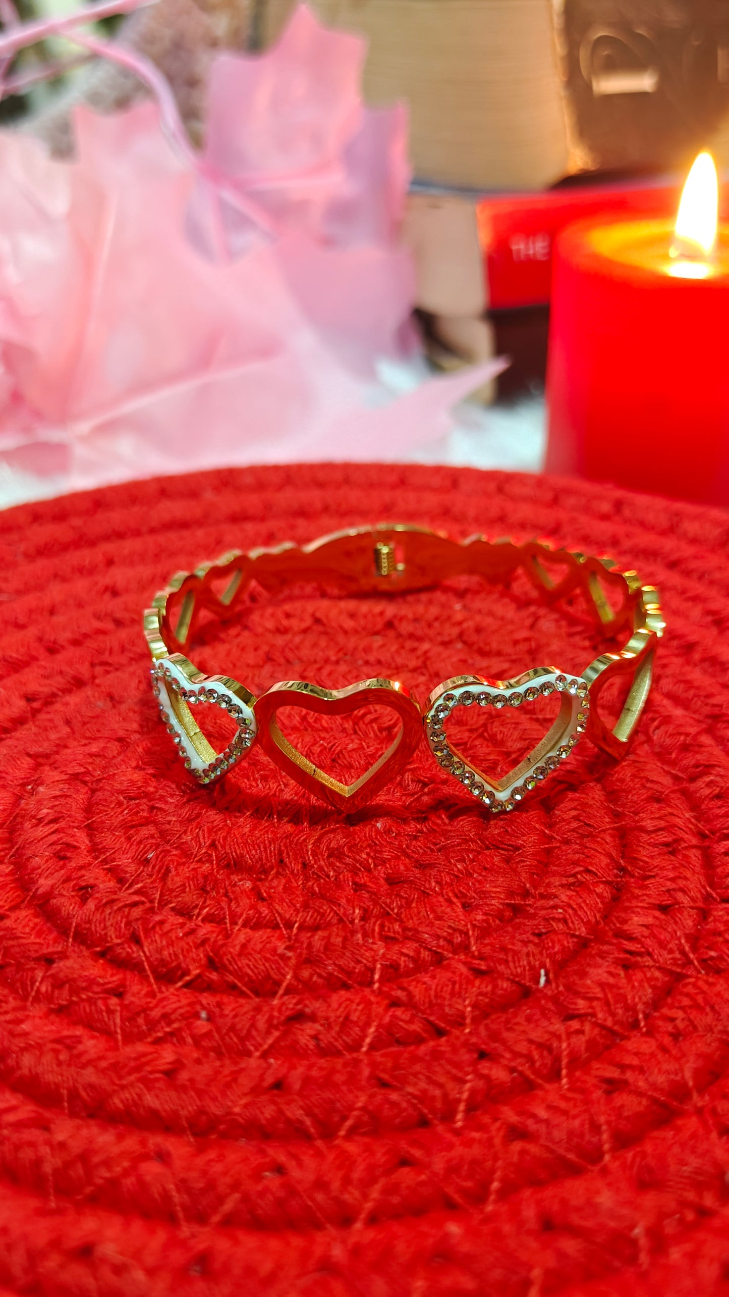 "Golden Hearts of Forever Bracelet" β¨π at Dilverse