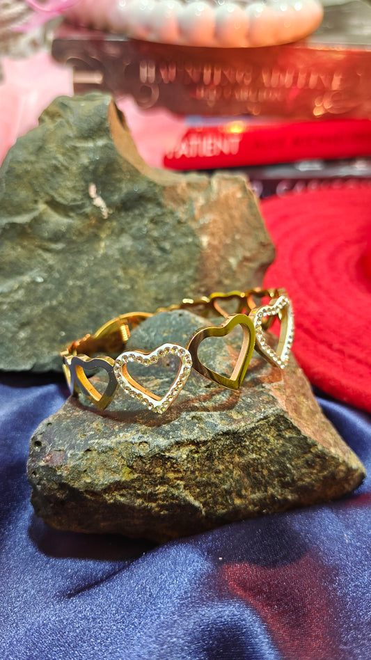 "Golden Hearts of Forever Bracelet" ✨💛 at Dilverse