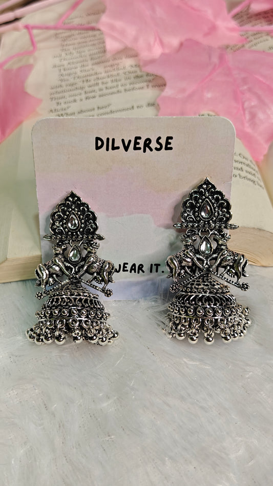 "Timeless Majesty: Bold Antitarnish Earrings That Celebrate Your Inner Strength"