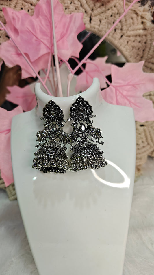 "Timeless Majesty: Bold Antitarnish Earrings That Celebrate Your Inner Strength"