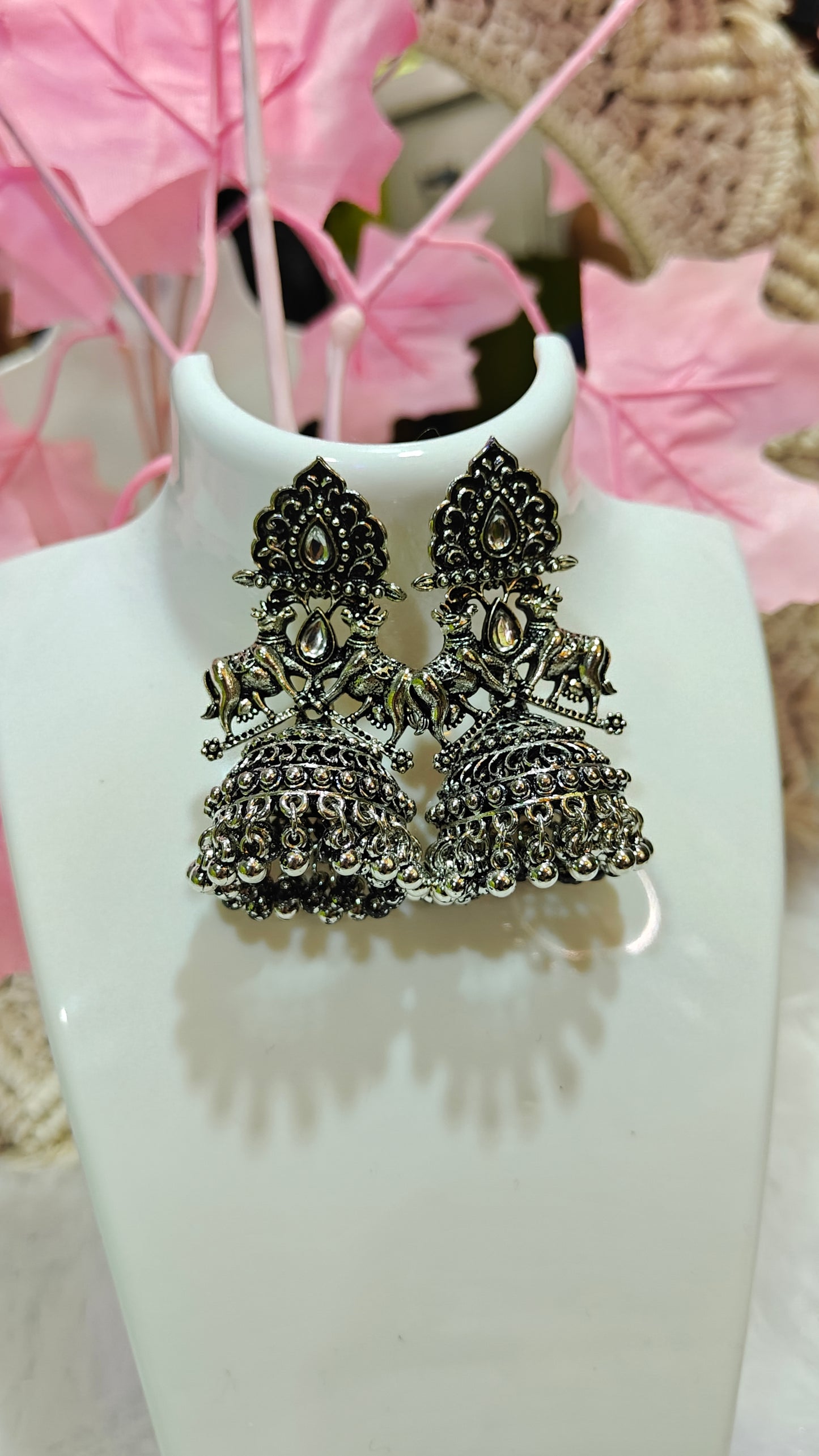 "Timeless Majesty: Bold Antitarnish Earrings That Celebrate Your Inner Strength"