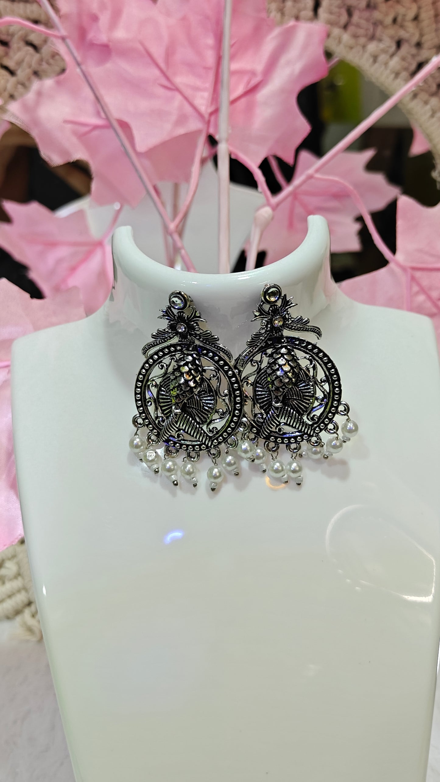 "Unbreakable Shine: The Antitarnish Silver Jhumkas of Resilient Beauty" ✨ at Dilverse