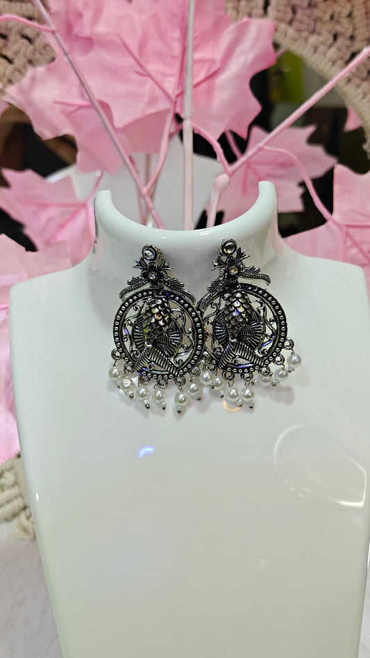 "Unbreakable Shine: The Antitarnish Silver Jhumkas of Resilient Beauty" ✨ at Dilverse