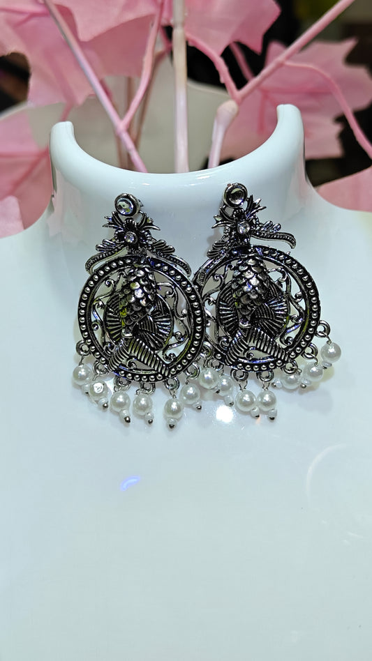 "Unbreakable Shine: The Antitarnish Silver Jhumkas of Resilient Beauty" ✨ at Dilverse