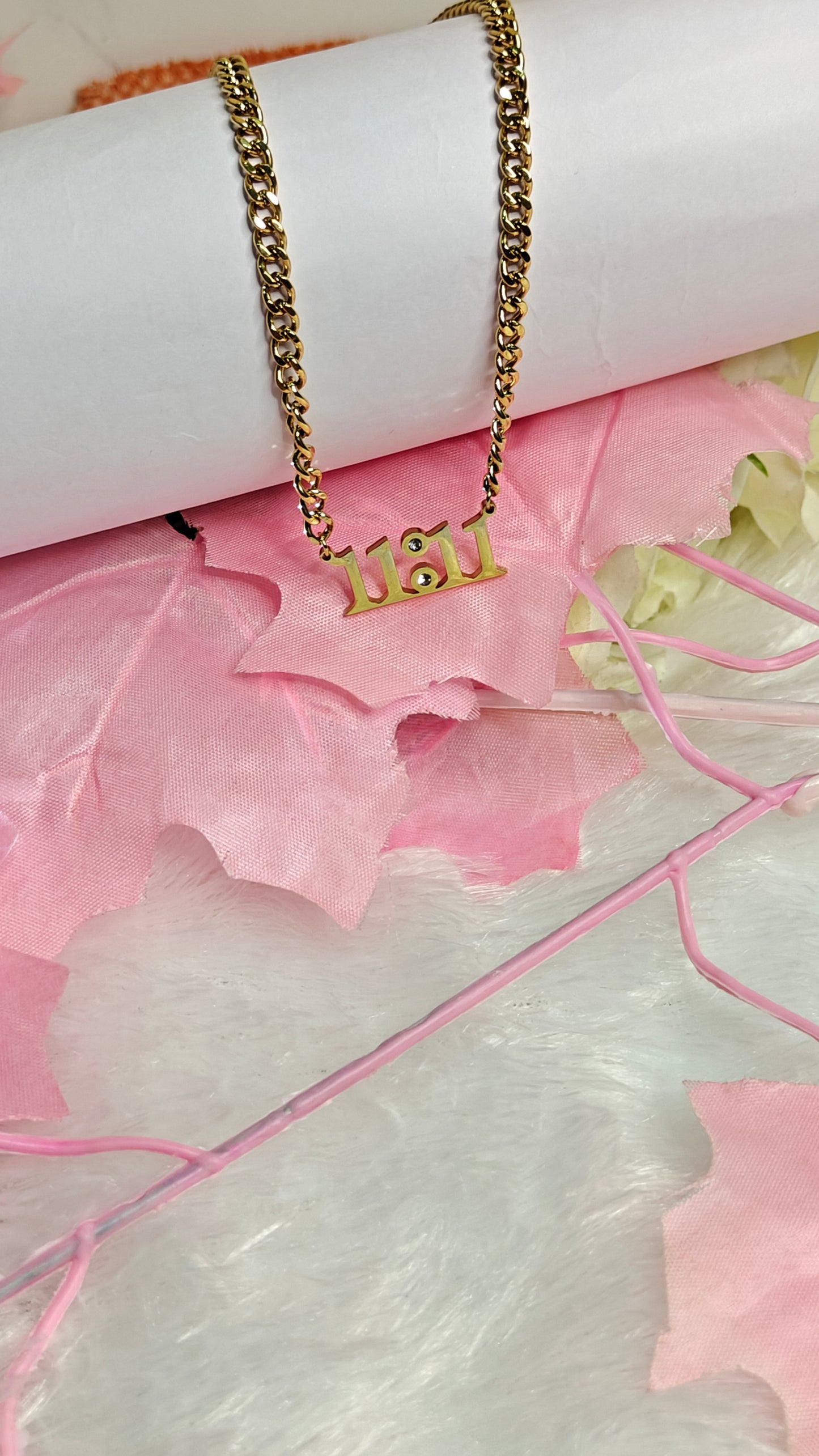 11-11 Angel Number Gold Necklace – A Symbol of New Beginnings by Dilverse