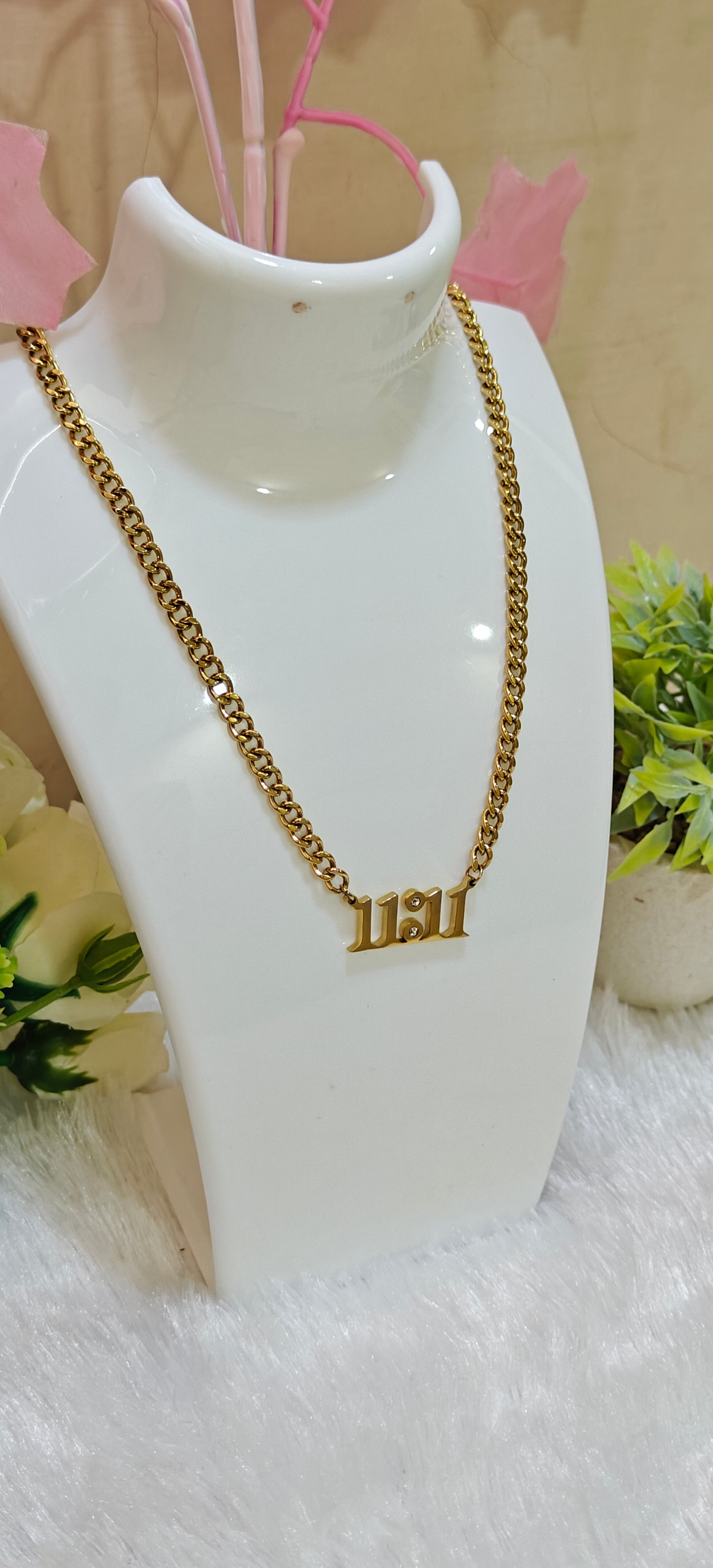 11-11 Angel Number Gold Necklace – A Symbol of New Beginnings by Dilverse