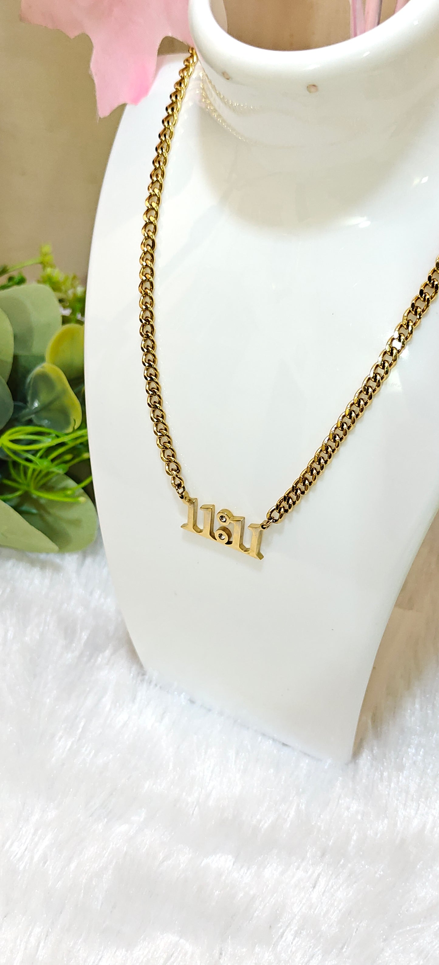 11-11 Angel Number Gold Necklace – A Symbol of New Beginnings by Dilverse