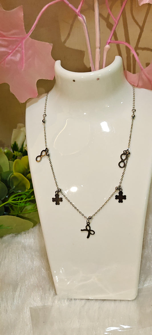 Eternal Harmony Charm Necklace – Symbols of Connection by Dilverse