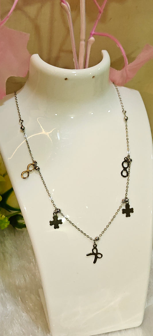 Eternal Harmony Charm Necklace – Symbols of Connection by Dilverse