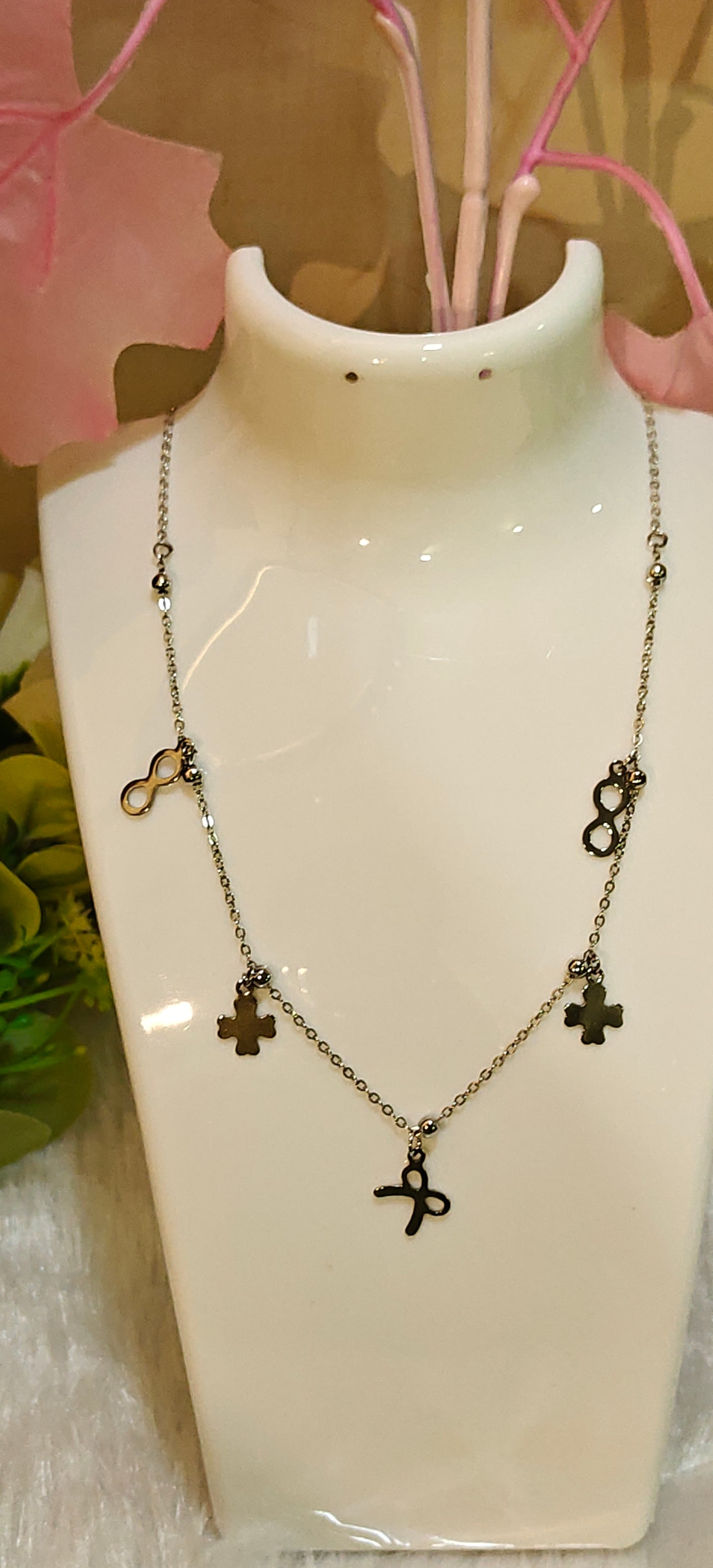 Eternal Harmony Charm Necklace – Symbols of Connection by Dilverse
