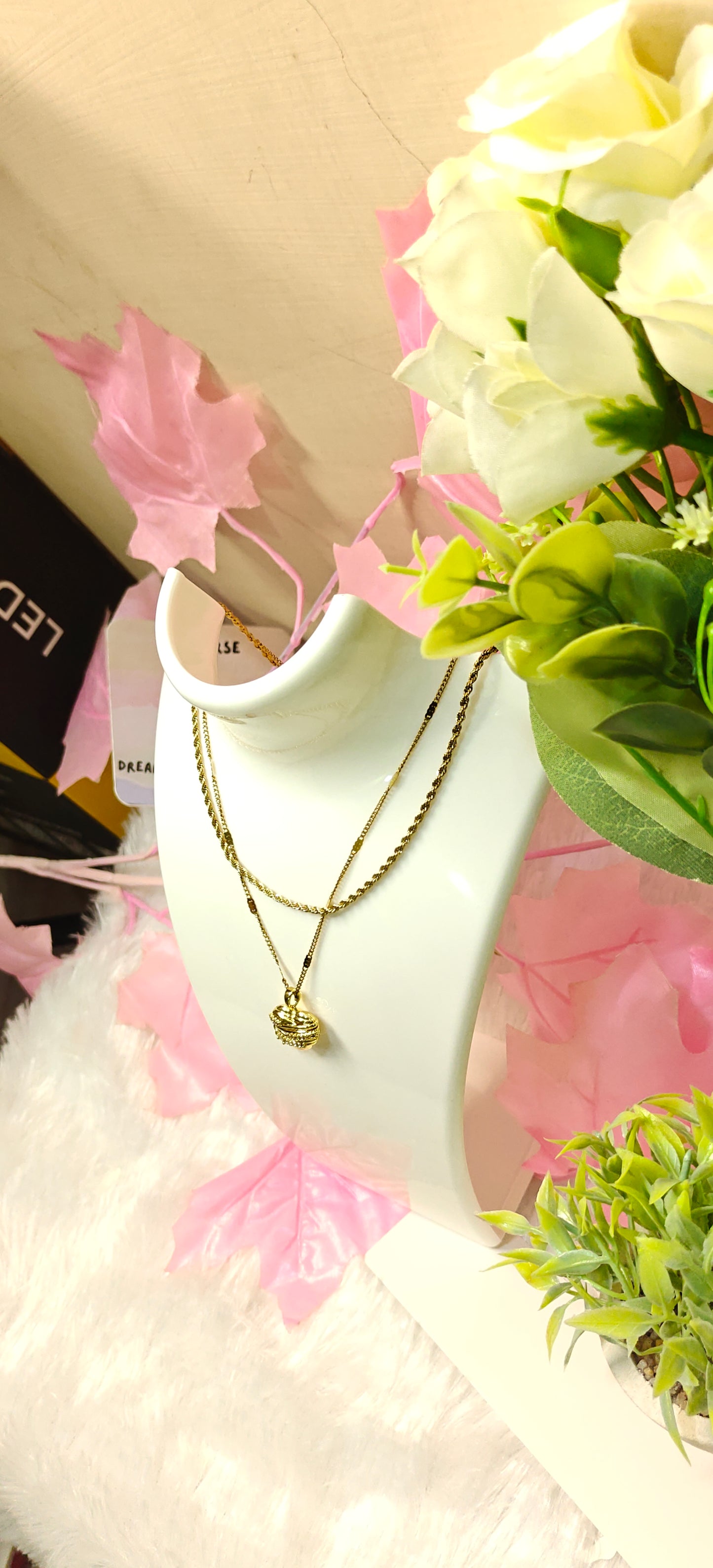 Golden Grace Layered Necklace by Dilverse