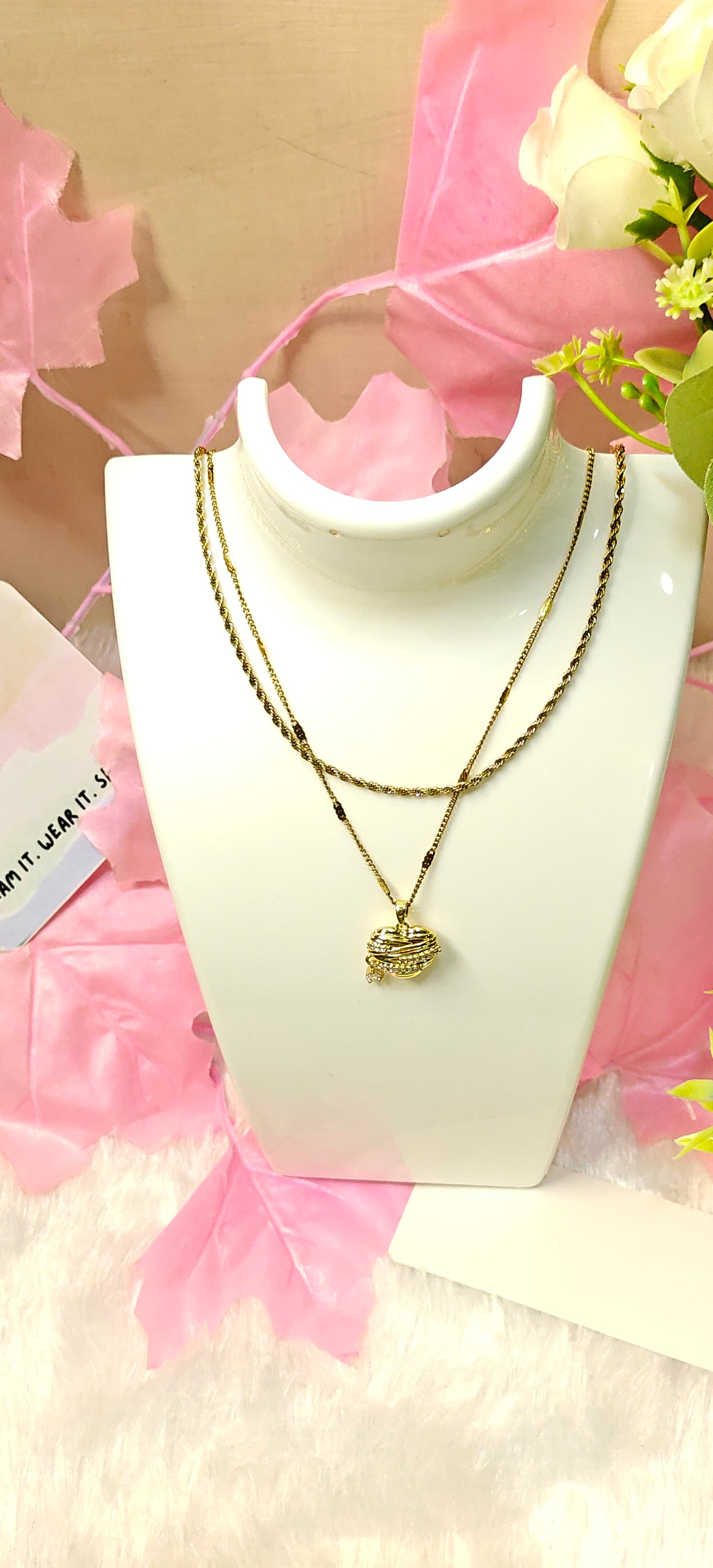 Golden Grace Layered Necklace by Dilverse