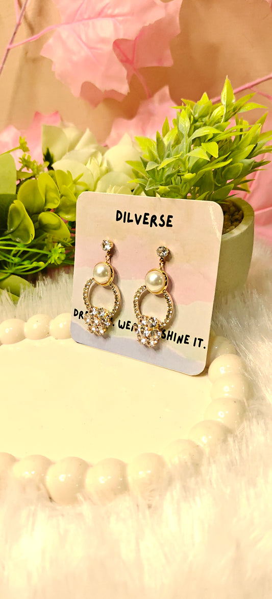 Elegant Sparkle & Grace – Butterfly Crystal Earrings Collection at Dilverse