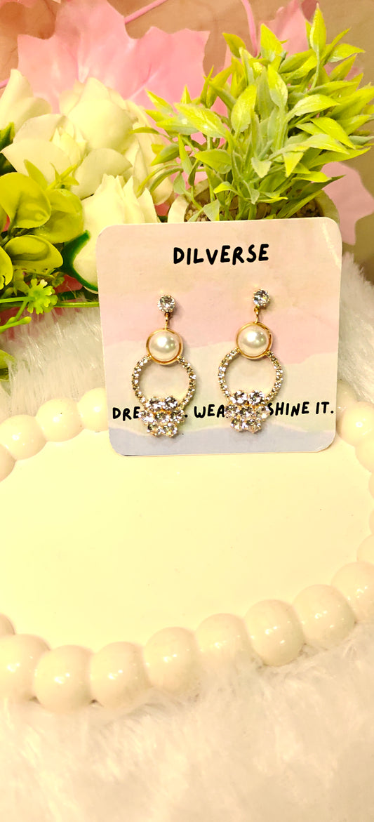Elegant Sparkle & Grace – Butterfly Crystal Earrings Collection at Dilverse