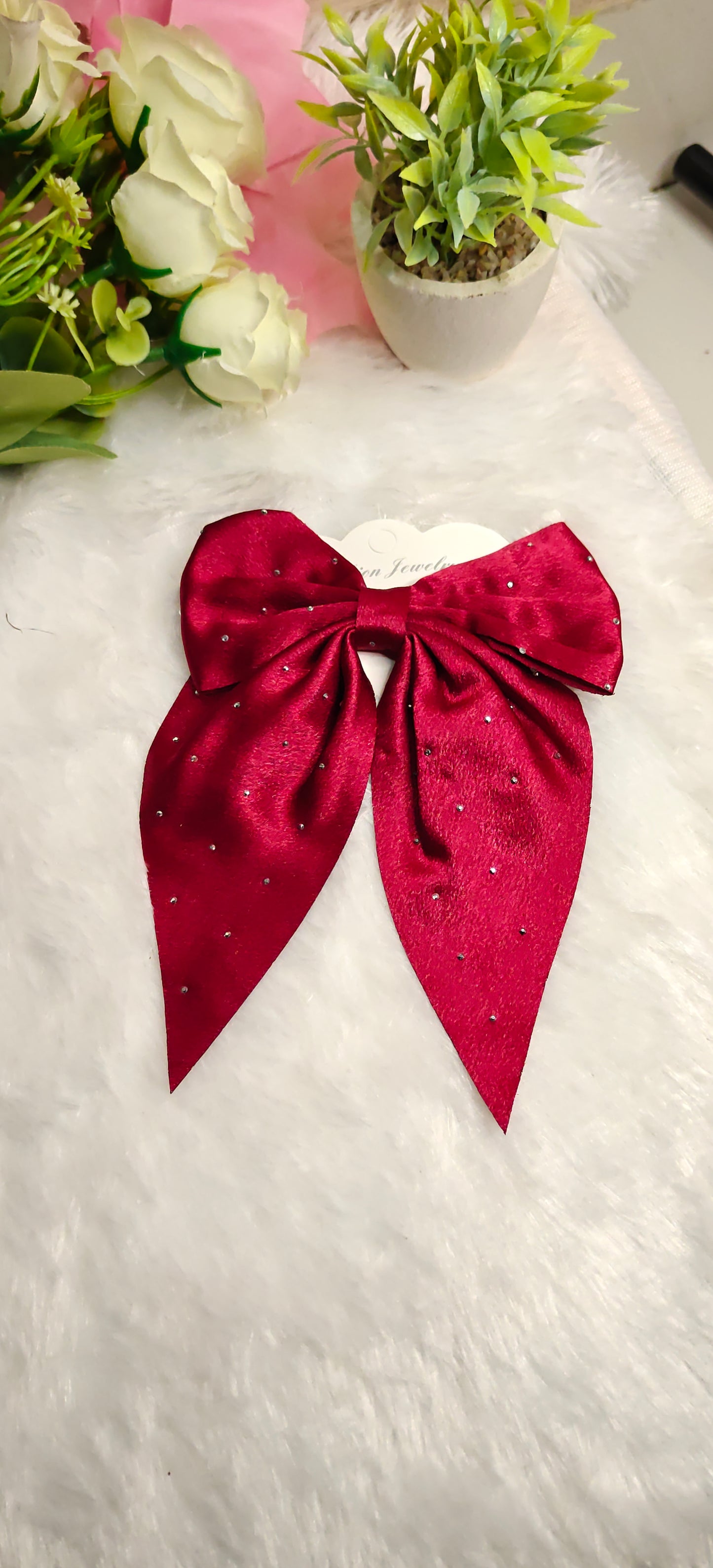 Silky Luxe Bow scrunchies set of 3