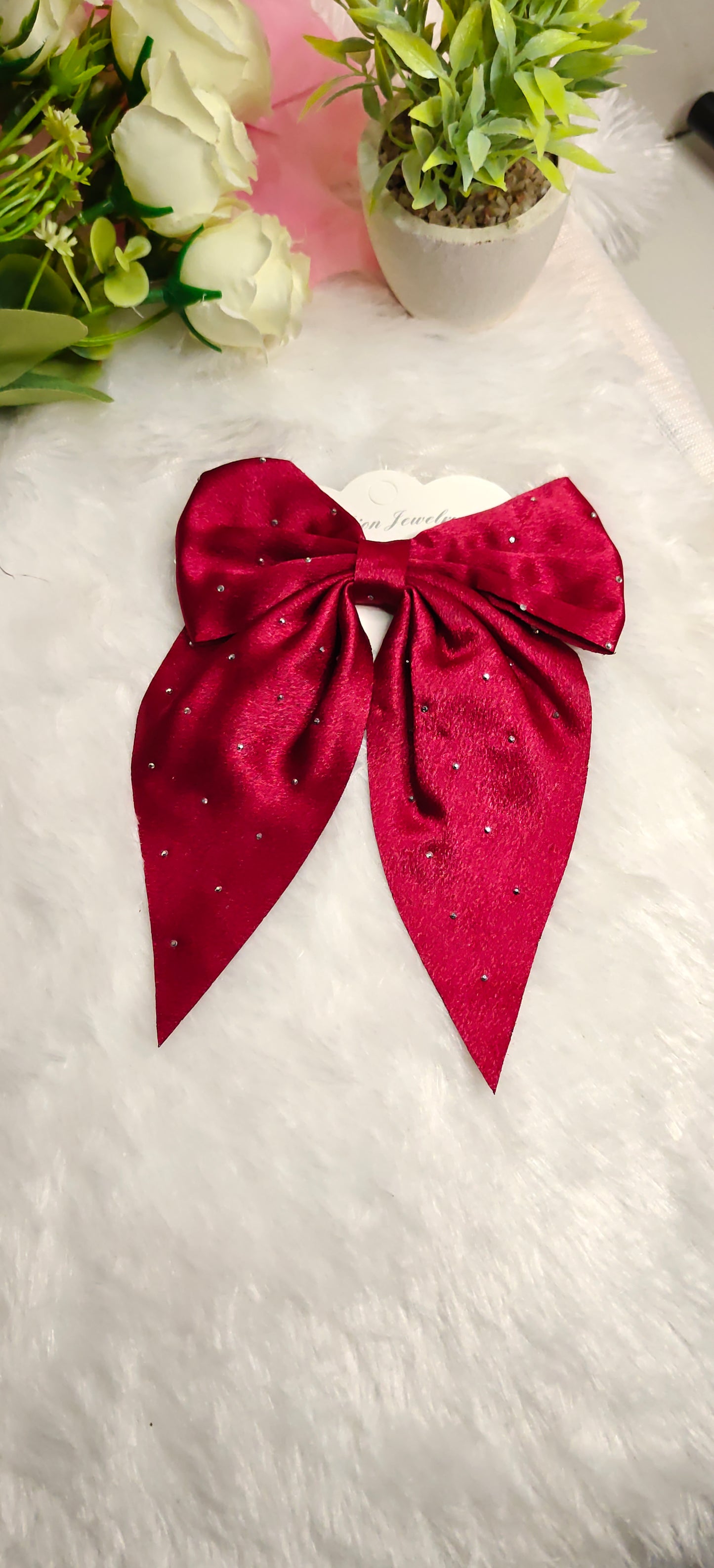 Silky Luxe Bow scrunchies set of 6