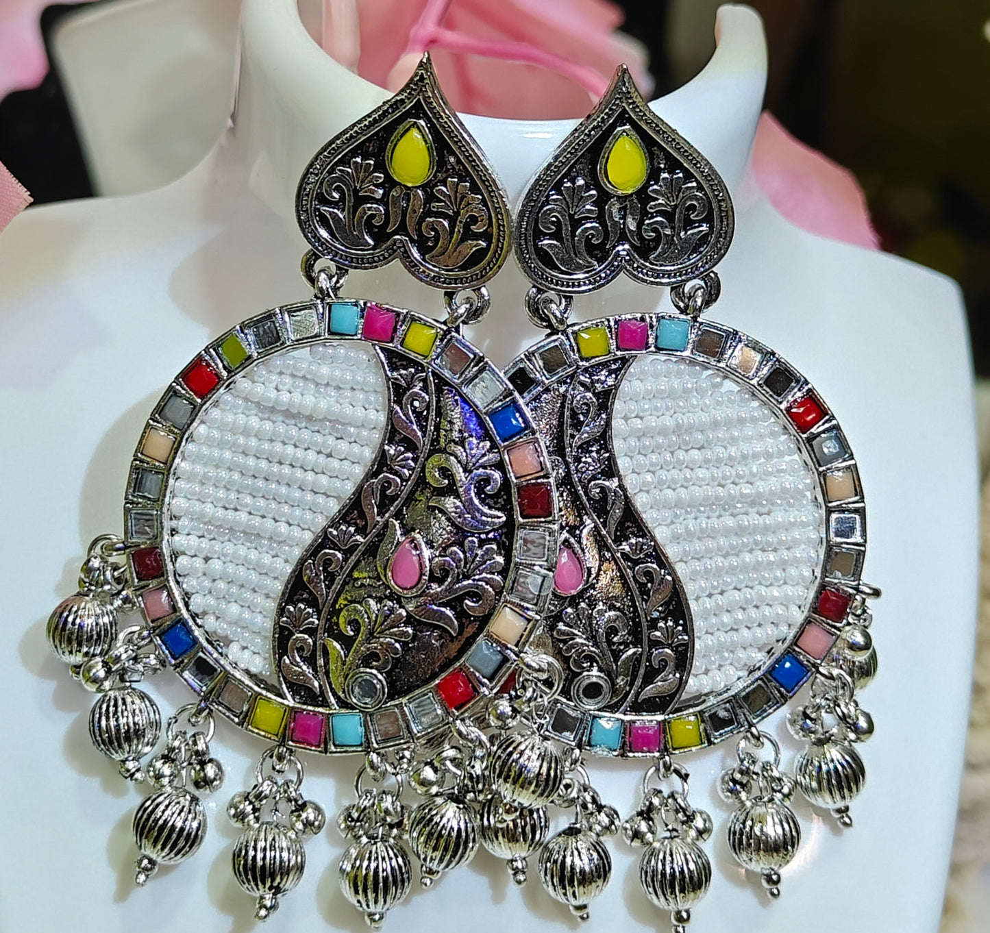 "Vibrant Spirit: The Antitarnish Statement Earrings That Dazzle Through Life" ✨ at Dilverse