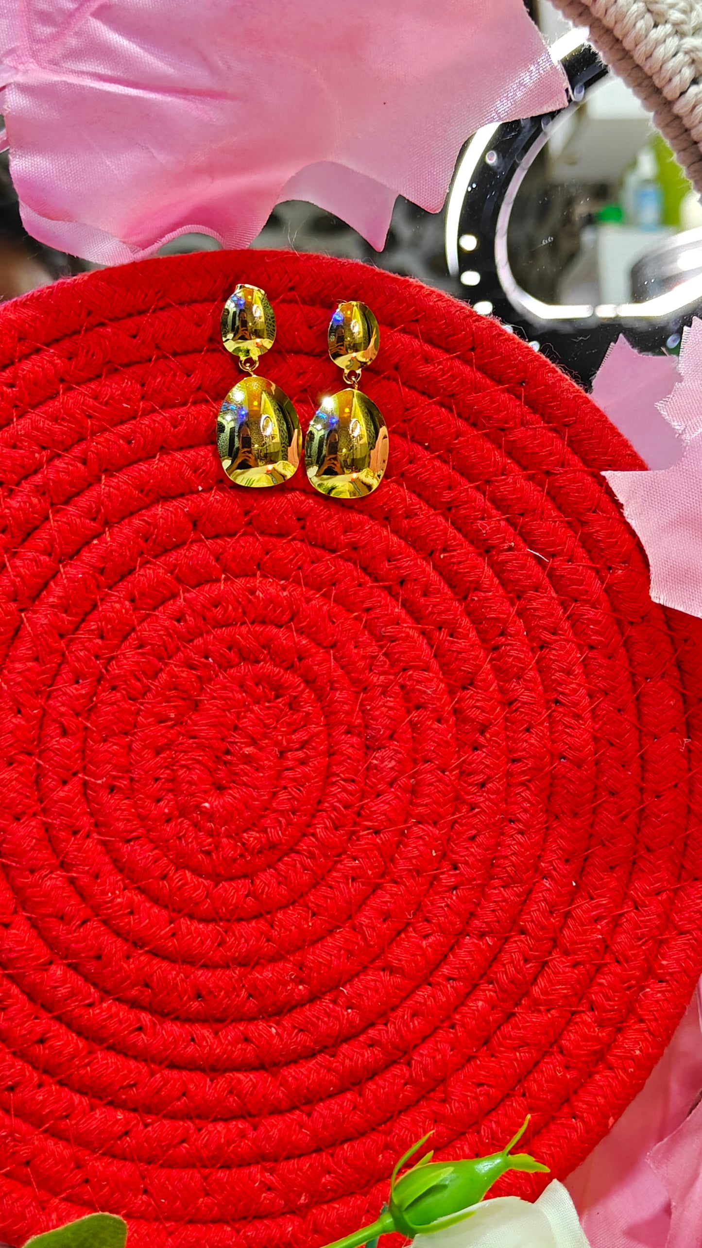 "Eternal Embrace: Dazzling Drop Earrings That Capture the Essence of Love and Light" at Dilverse