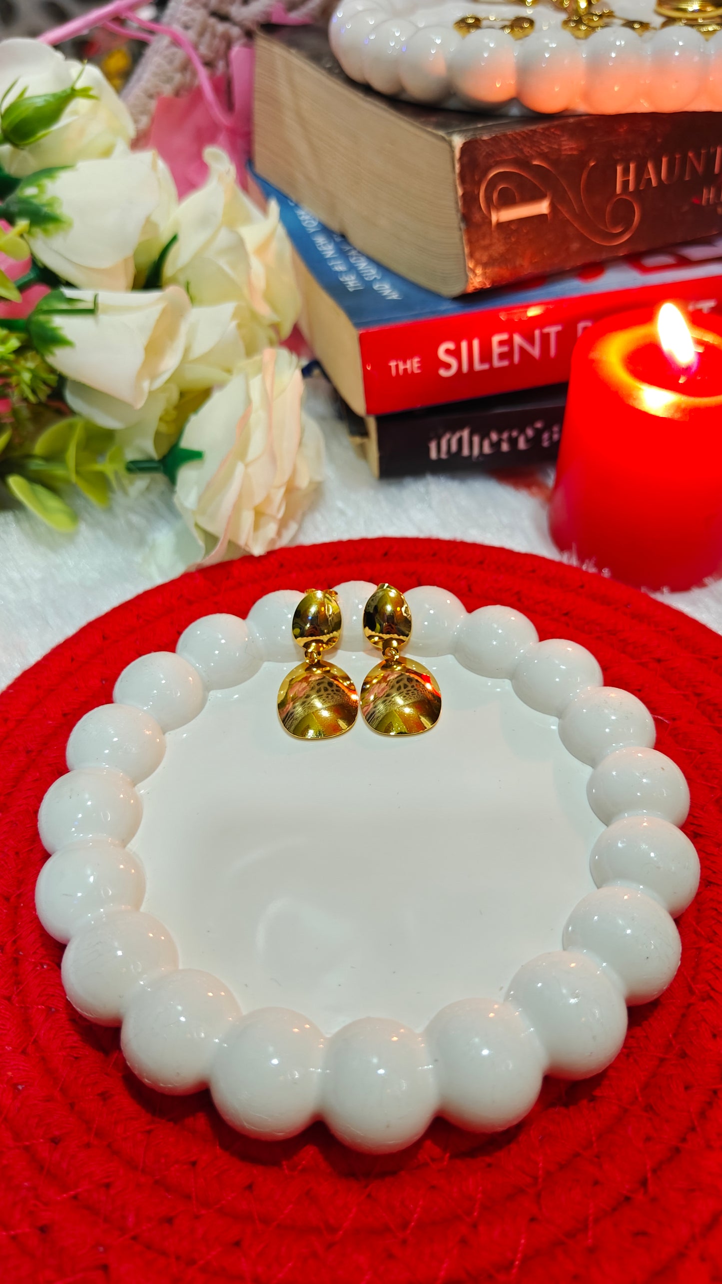 "Eternal Embrace: Dazzling Drop Earrings That Capture the Essence of Love and Light" at Dilverse